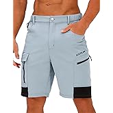 EZRUN Men's Hiking Cargo Shorts Quick Dry Golf Outdoor Work Tactical Shorts with Multi Pocket for Fishing Travel