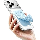 DreamsLink.LC Silicone Double-Sided Suction Phone Mount - Babyblue Small | Detachable Phone Accessories, Fidget Hands-Free Holder for Content Creators, Teen Girl Gifts Trendy Stuff, 3.74&Prime;x2.2&Prime;