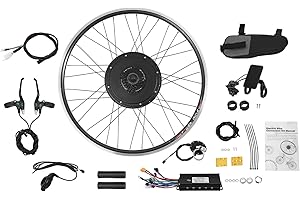 DDYOOK Electric Bike Conversion Kit, 48V 1000W 700C 28"/ 29" Front/Rear Wheel Electric Bicycle Hub Kit Dual Mode Controller w/LCD Display & PAS, 5-Speed Adjustment E-Bike Conversion Kit