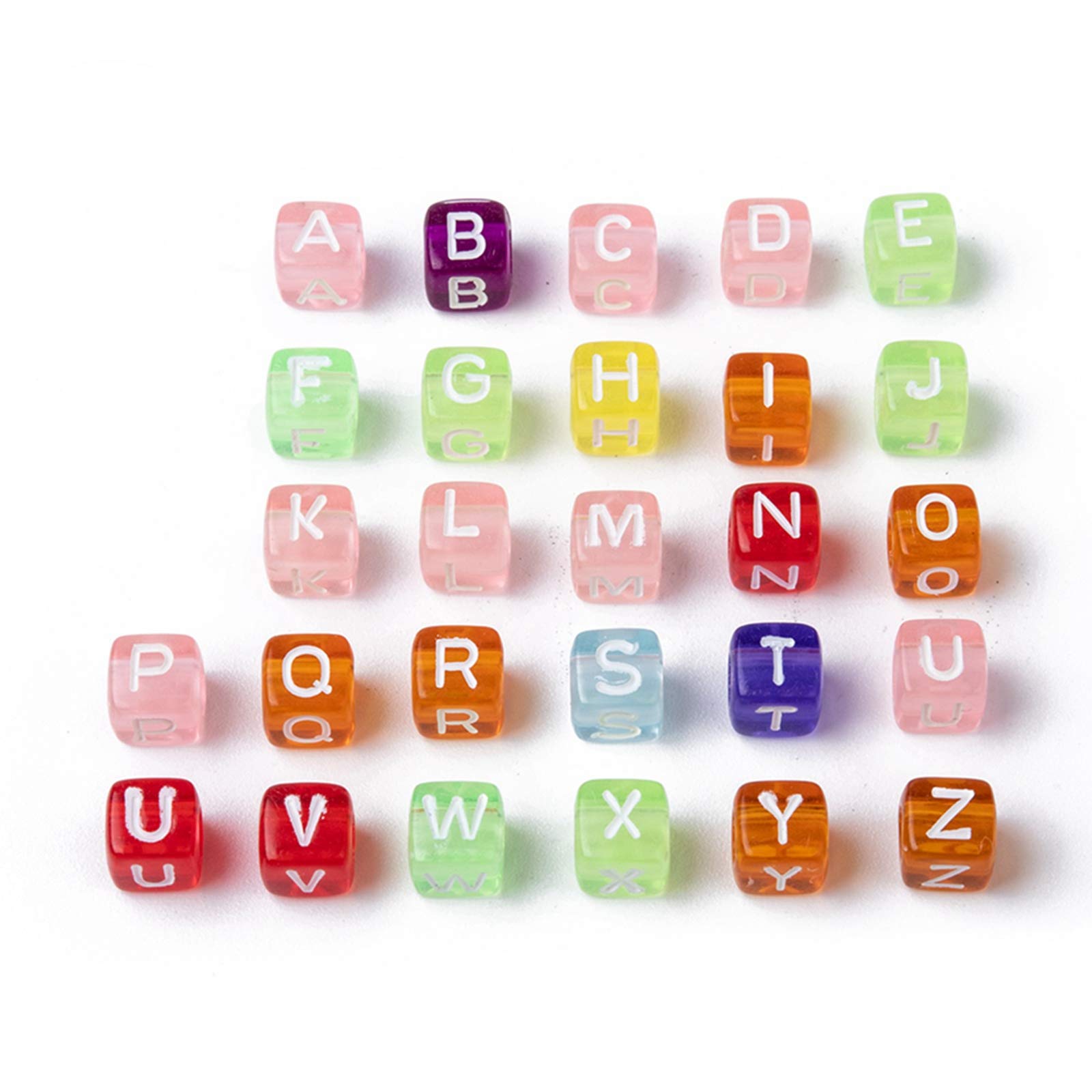 Craftdady 200Pcs Alphabet Letter Beads Cube Alphabet Spacer Beads for DIY Jewelry Making Key Chains, 4mm Hole โ image 1