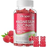 Magnesium Glycinate Gummies 1000mg Sugar Free,High Absorption Calcium Magnesium Supplement,Vegan,Non GMO,Gelatin Free,Calm Mo