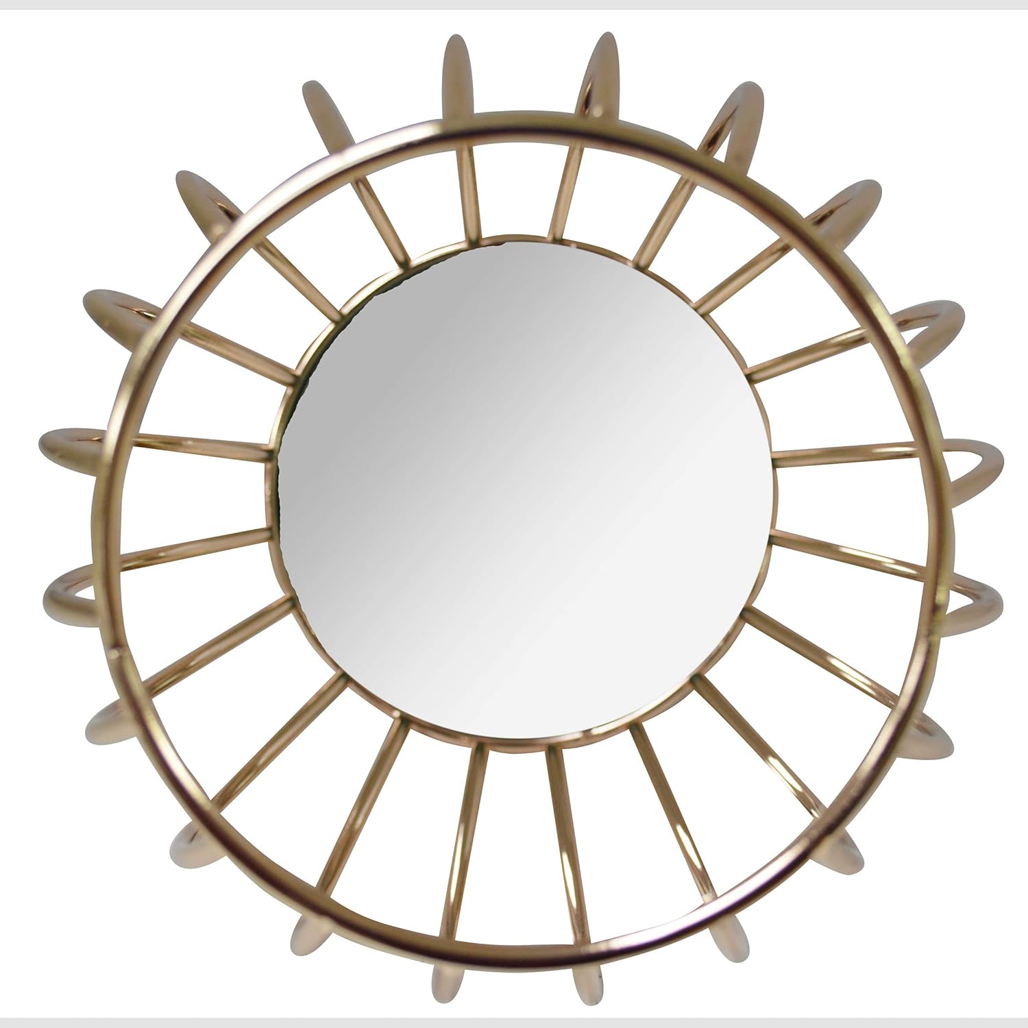 Portavelas decorativo de metal con forma de estrella y base de espejo