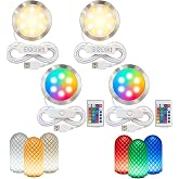 BambooSegD LED Lamp Kit 001 for Bambu Lab MH001, 3D Printer Light Kit, MakerWorld DIY Hardware Lamp Kit,Round Light for 3D Printing USB 5V LED Kit 001 with Power-Off Memory Dimmable 3 Color