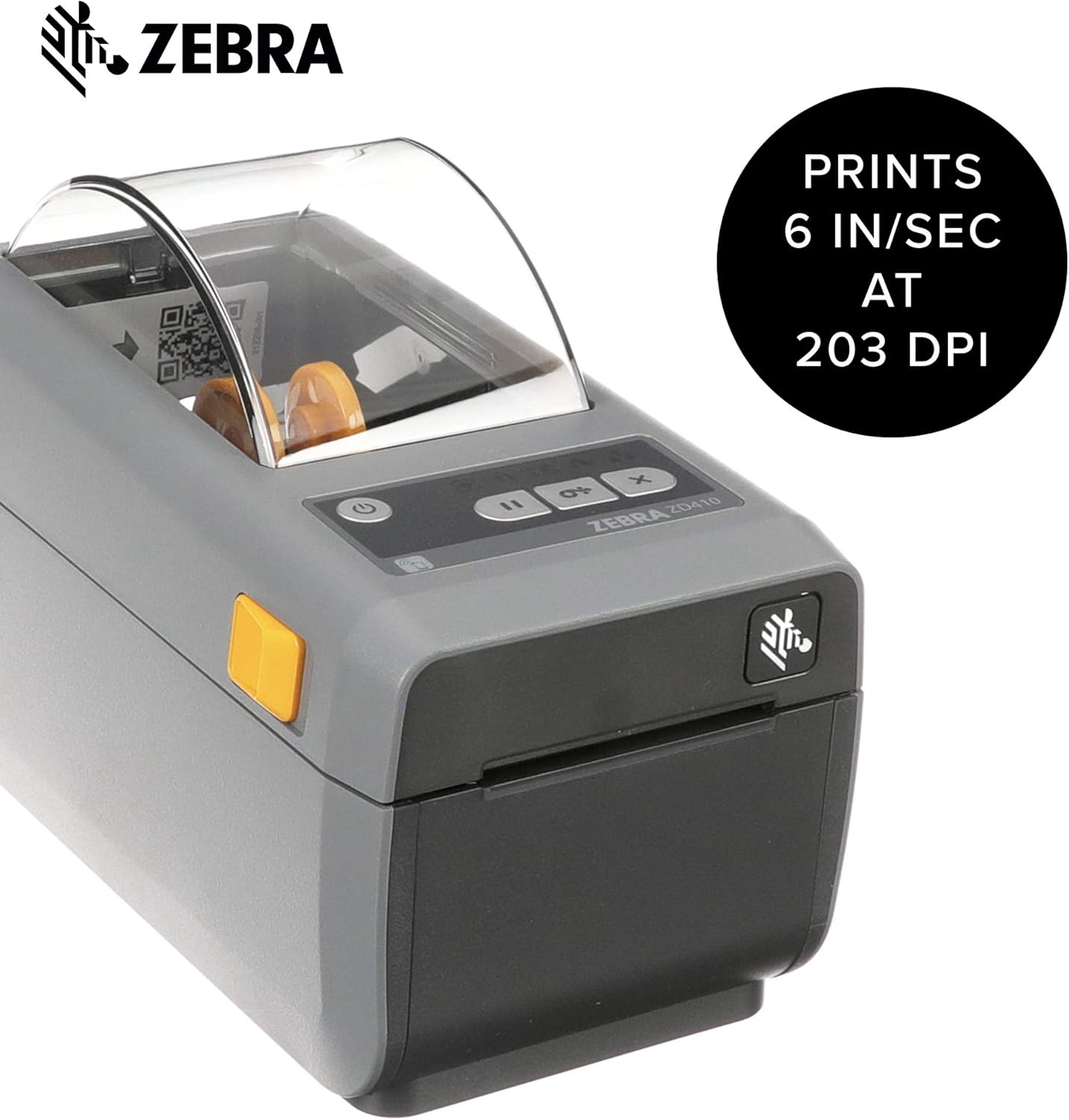 Zebra - ZD410 Direct Thermal Desktop Printer for labels, Receipts, Barcodes, Tags - Print Width of 2 in - USB, Ethernet Connectivity - ZD41022-D01E00EZ : Electronics