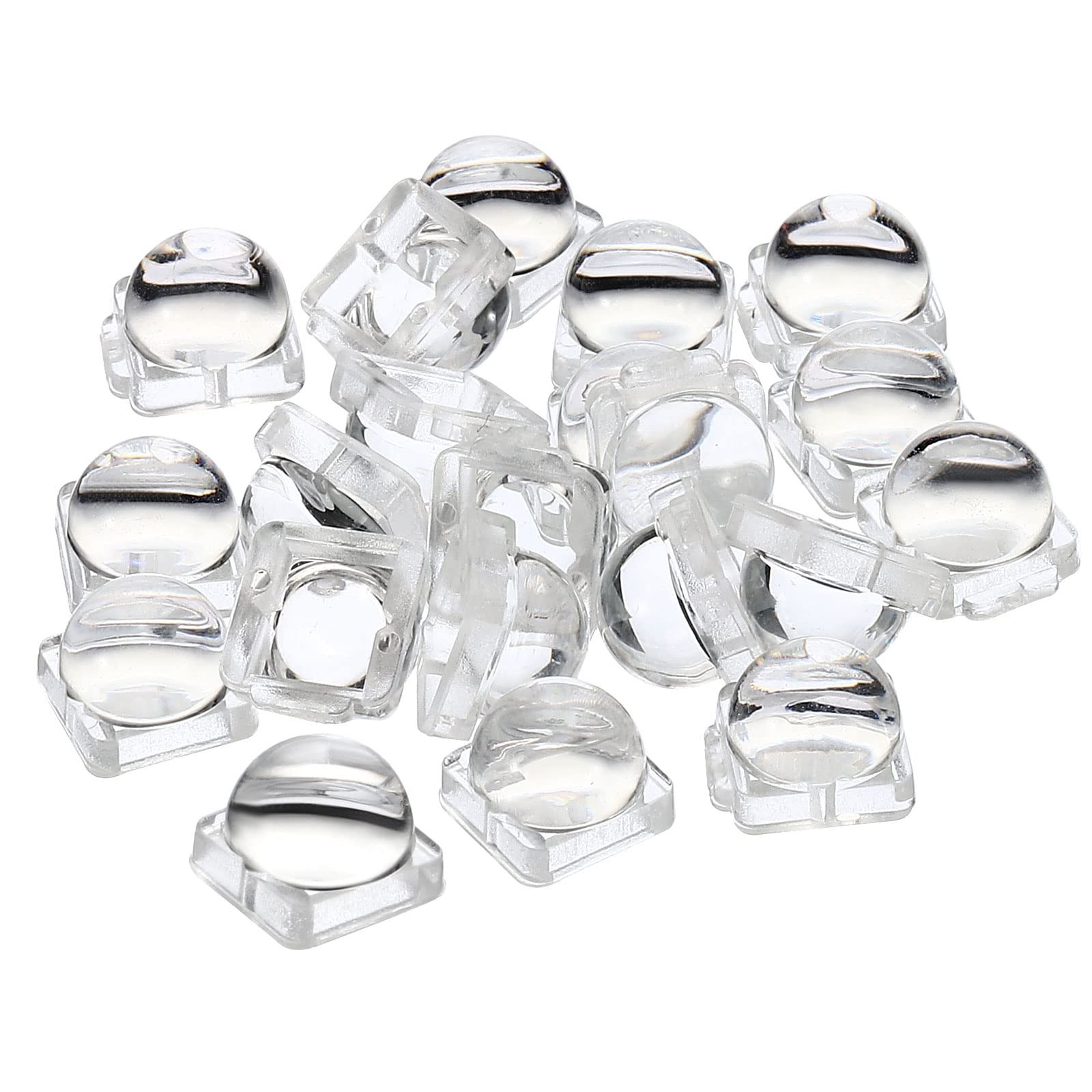 PATIKIL LED Convex Lens, 20 Pack 30 Degree Beam Angle Acrylic LED Optical Convex Condenser Lens for 5050 LED Strip Lamp Beads