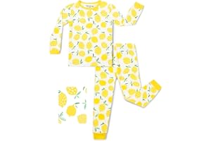 babee Reshinee Bamboo Viscose Toddler Girls Kids Pajamas Unicorn Mermaid Pjs Long Sleeve Snug fit 12M-8Y 2pcs Soft Jammies