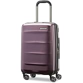 Samsonite Octiv Lightweight Hardshell 20-Inch Carry-On Luggage - Durable &amp; Impact Resistant, 360&deg; Aero Trac Spinner Wheels, Adjustable Telescopic Handle, Expandable Suitcase, TSA Approved Lock, Purple