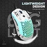 KUIYN 383 PRO M5 Ultralight Wired Gaming Mouse 65g PAW3325 12000 DPI 26 RGB view 4