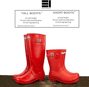 exotic identity rain boots