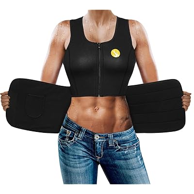 Weight Loss Sweat Shaper Sauna Vest Amazon Junlan Women's