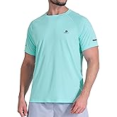 DFSOFT Men's Short Sleeve Workout Shirts Quick Dry Lightweight T-Shirts Gym Running Athletic Tshirt for Summer