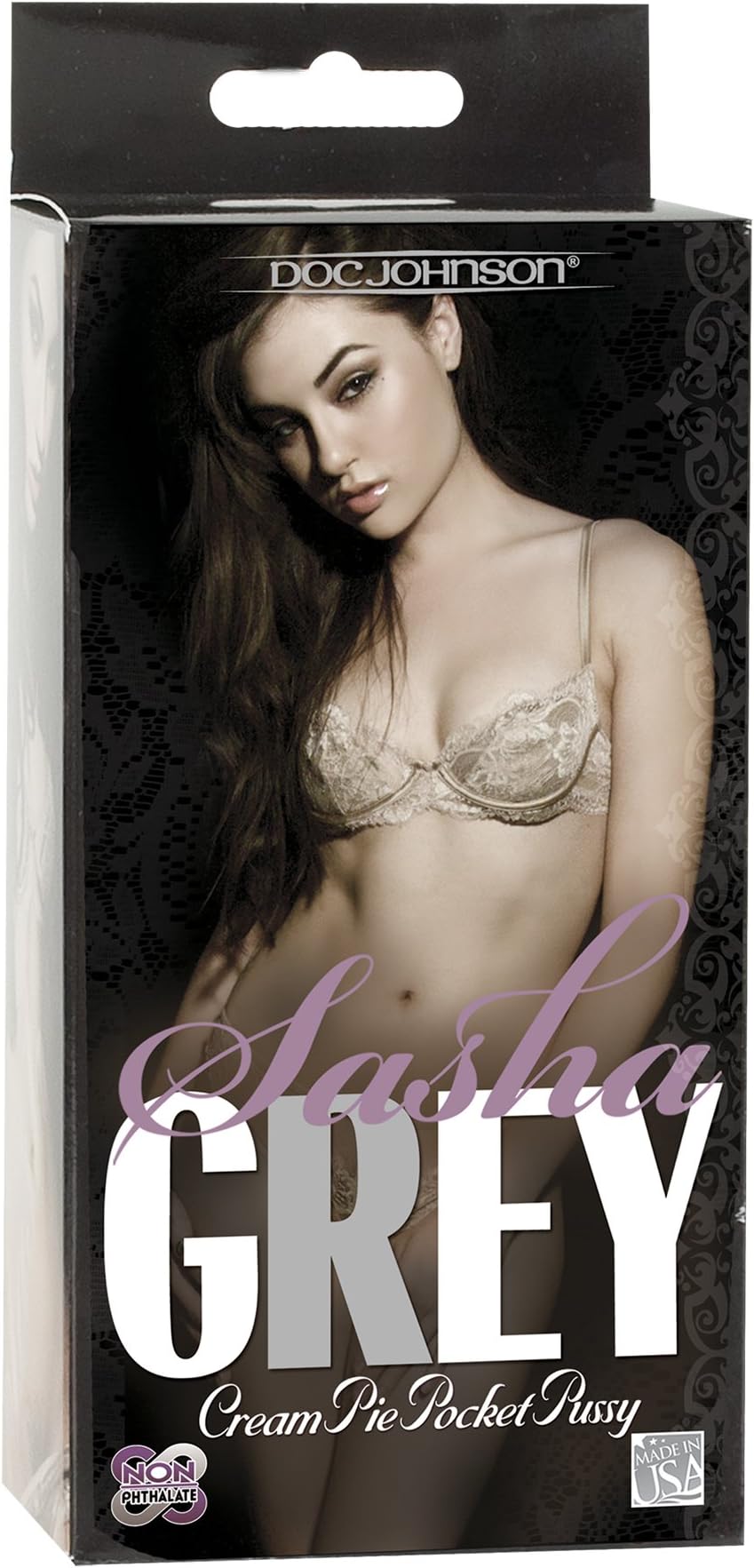 Sasha Grey Cream Pie Pocket Pussy with 8oz Smooth and Slick Lube