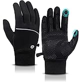 MA COWCF Winter Gloves for Men Women Waterproof Touchscreen Gloves Windproof Non-Slip Stretch for Cold Weather Warm Liner for Running Cycling Driving Hiking