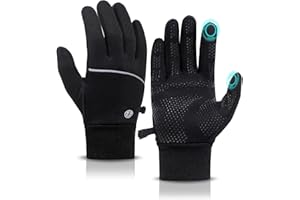 MA COWCF Winter Gloves for Men Women Waterproof Touchscreen Gloves Windproof Non-Slip Stretch for Cold Weather Warm Liner for Running Cycling Driving Hiking