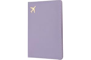 uxcell Passport Cover Holder, Waterproof PU Leather Passport Cover Card Protector Sleeve for Women & Men Document Organizer T