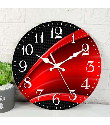 Amazon.com: Tempus TC62127R Contemporary Wall Clock with Raised