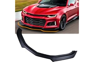 NOPOCA Front Bumper Lip Fit for 2016-2024 Chevy Camaro SS / 2019-2024 LS LT RS Splitter Spoiler Diffuser Protector Guard Wing Body Kit Air Dam Camaro Accessories (Matte Black)