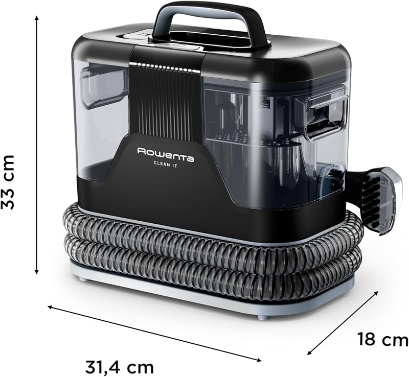 Clean It, Lavatappeti Portatile, Grigo, IN5010