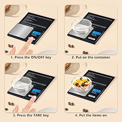 Qicyfeus Digital Small Scale 1000g/0.1g Accuracy