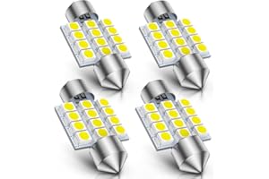 Marsauto DE3175 31mm LED Interior Dome Light Map Bulb Door Courtesy for Car 1.22inch DE3021 DE3022 Festoon Bulbs White Pack of 4