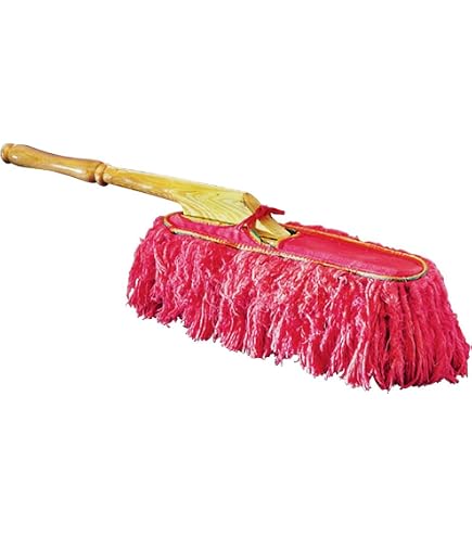 California Car Duster – 26-Inch Plastic Handle, 100% Cotton – Colors Vary – Quick Dust Removal For Cars