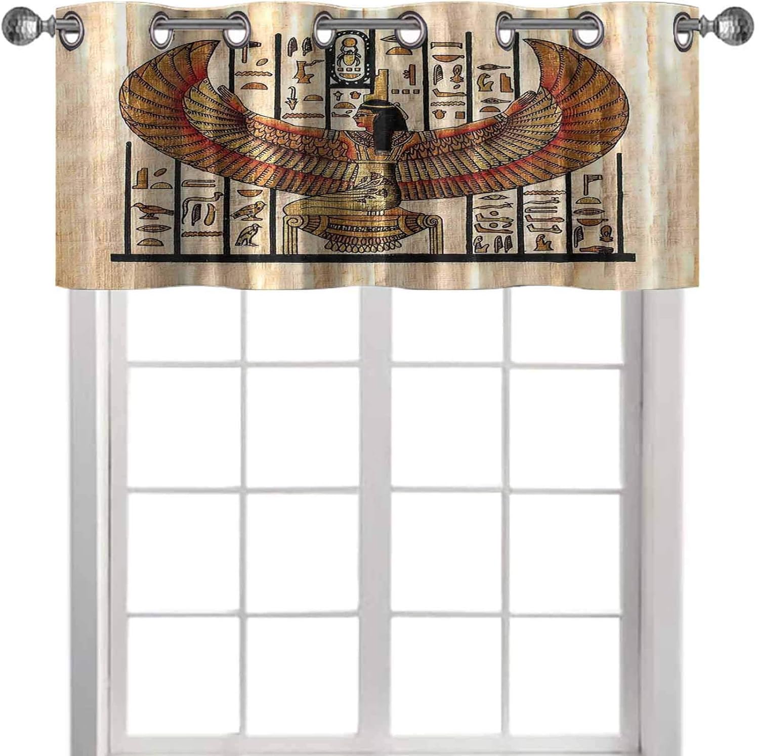 YUAZHOQI Valance Curtains Egyptian Ancient Religion Historical Art