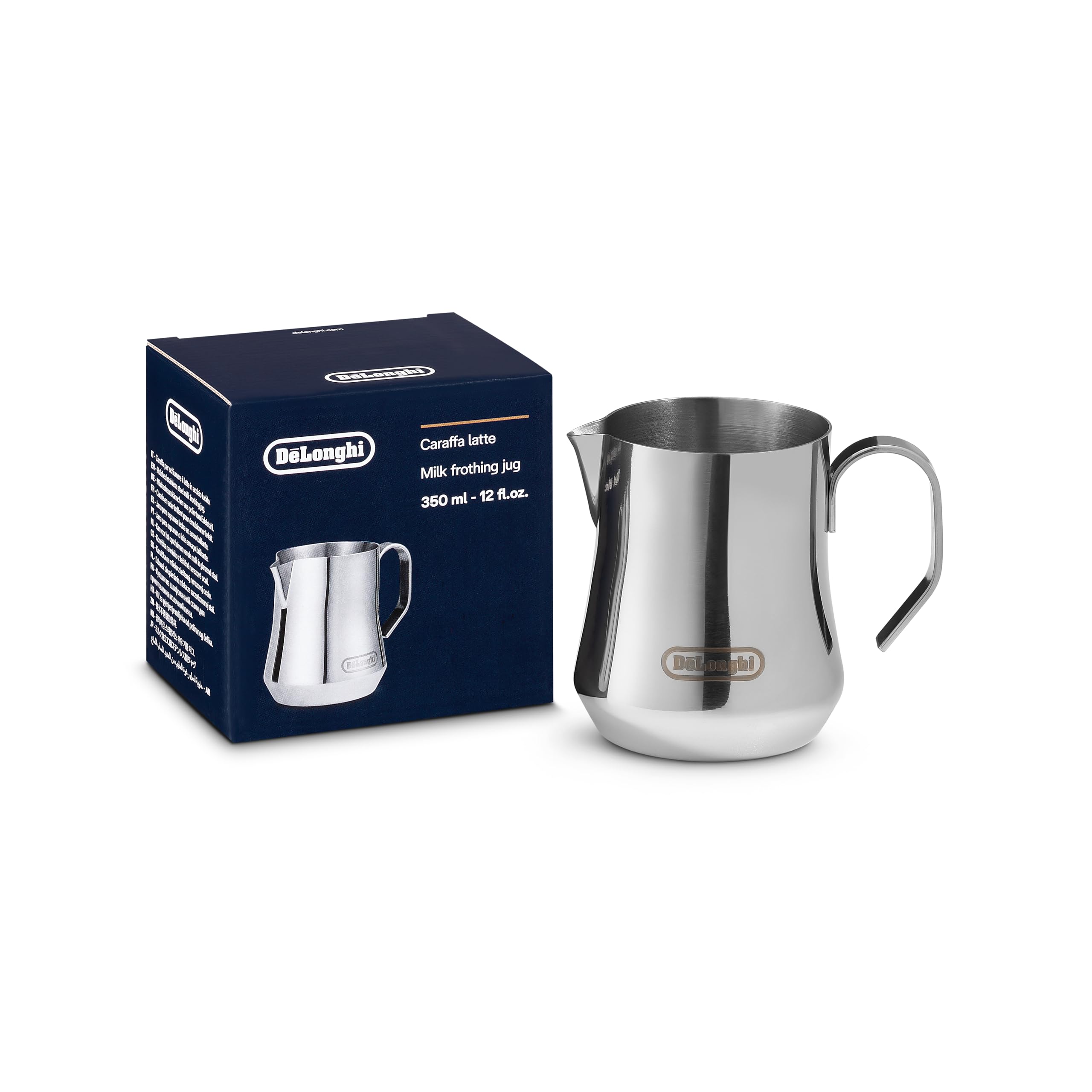 Photo 1 of De'Longhi DLSC060 Milk Frothing Jug, 12 oz, Stainless Steel