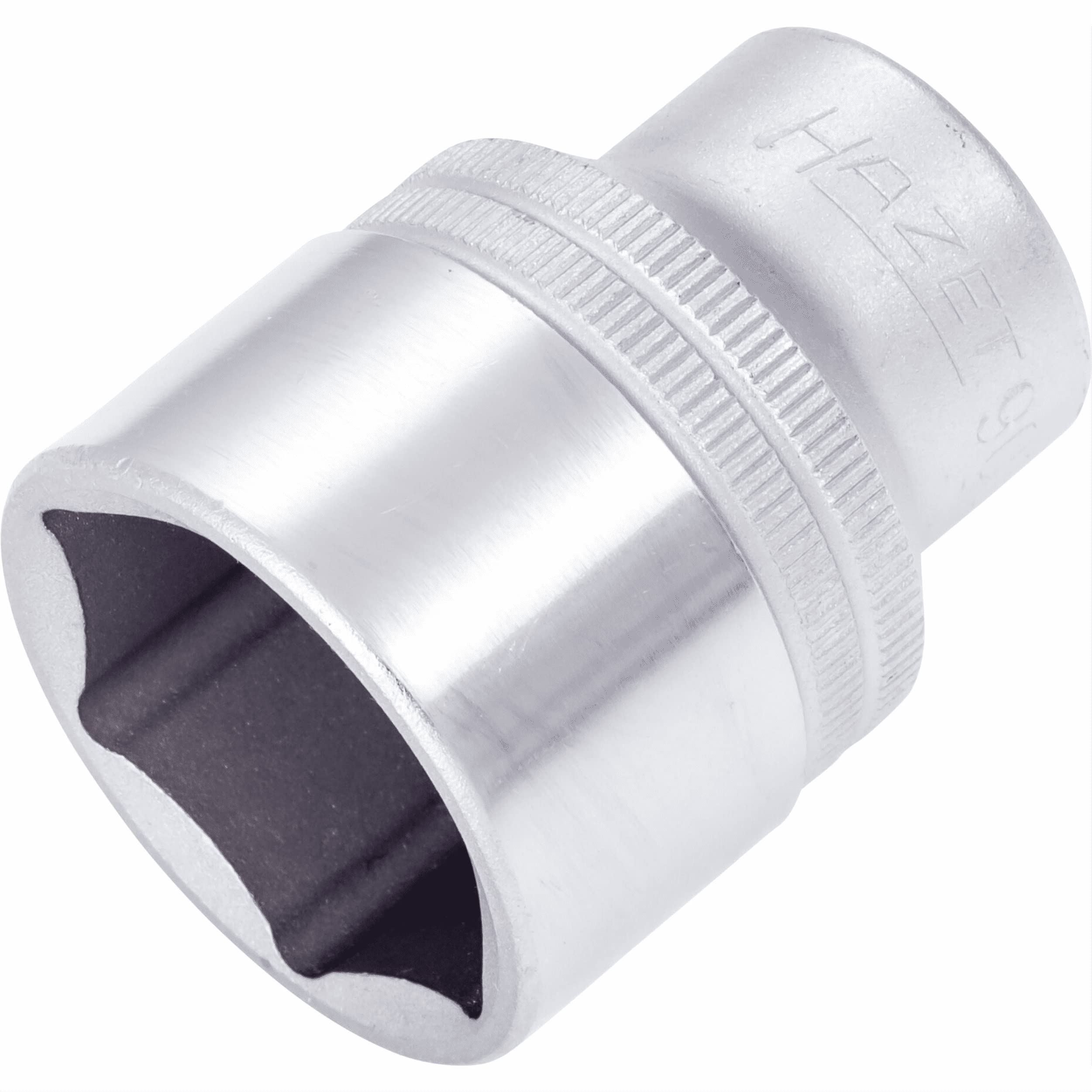 HAZET 900-27 46 mm 6-Point Hexagon Traction Profile Socket - Chrome-Plated/Polished