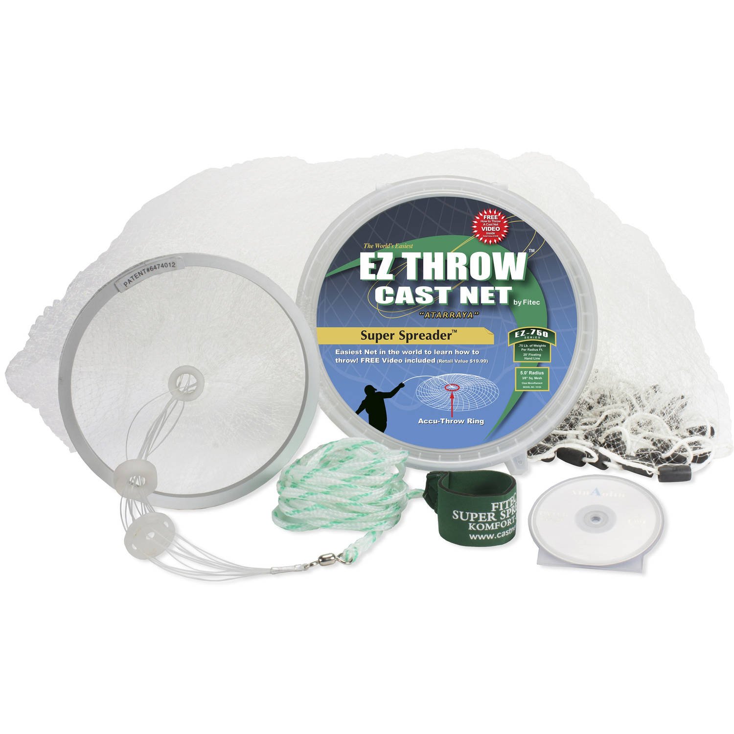 FITEC INTERNATIONAL Fitec International Ez Throw 750 1.5m x 1.9cm Clear Fishing Products