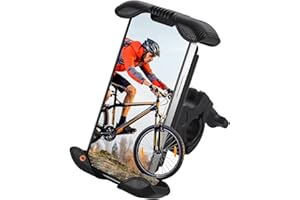 YAOKEEP Motorcycle Phone Mount Holder,Bike Phone Holder [Thick Case Friendly & Ultra-Stable & 1S Lock] Bicycle Mount for Electric Scooter,Mountain,Dirt Bike,Motorcycle for iPhone & All Smartphone