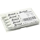 ZERINT Industrial Wax Marking Crayons - White (5-Pack) for Tires, Metal, Wood, Glass & Plastic - 100mm Long-Lasting Crayons,