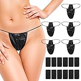 Telooco 100 Pcs Disposable Thong Panties Women T Thong for Spa Non-woven Fabrics Disposable Underwear for Spray Tanning