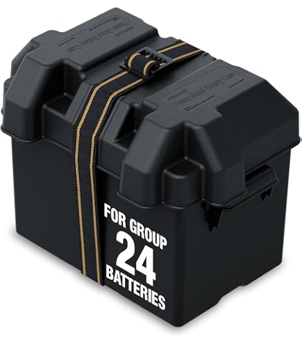 Amazon.com: Battery Box Snap-Top Rugged Design Black Reinforced