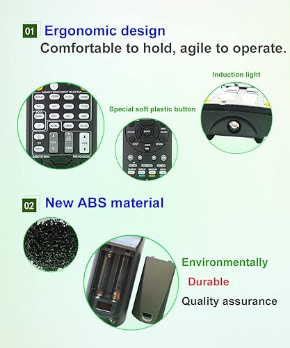 VINABTY RC-866M Télécommande De Remplacement Compatible Avec Onkyo AV Récepteur RC866M Télécommande HT-R391 TX-NR315 TX-NR525 TXNR315 TXNR525 TX-NR737 TX-NR626 HT-RC560