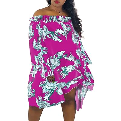 Womens Loose Off Shoulder Dresses Chiffon Long Nigeria