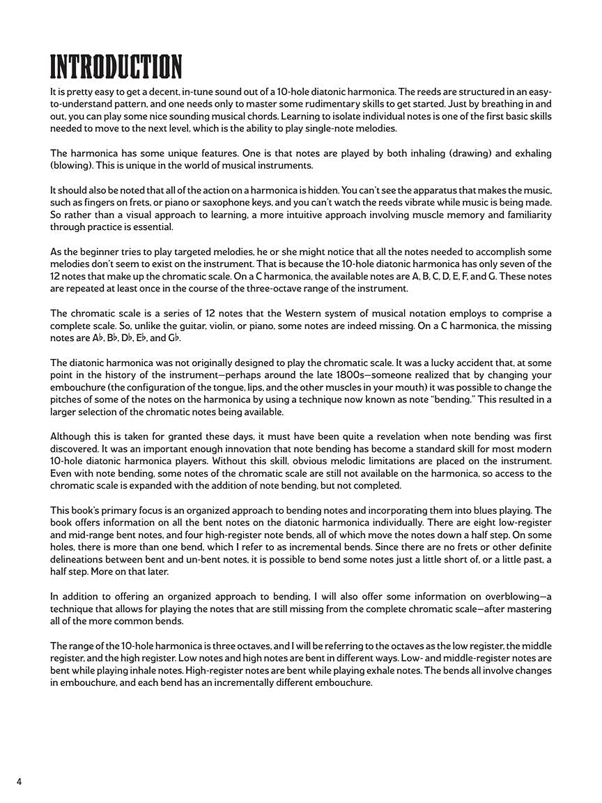 Blues Harmonica - Bending & Beyond. Includes Audio Online: The Bending Bible for the 10-Hole Diatonic Harmonica