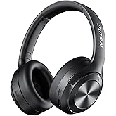 Hybrid Active Noise Cancelling Headphones, Wireless Bluetooth Headphones with Hi-Res Audio, Deep Bass, Transparent Mode, 70H Playtime Over Ear Bluetooth Headset with Fast Charging for Travel/Office/PC
