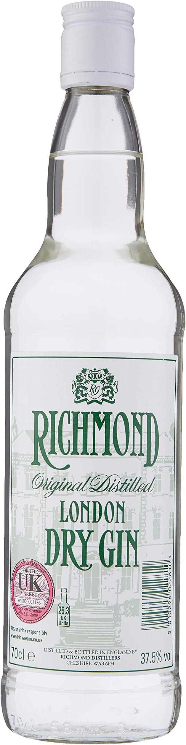 Richmond London Dry Gin, 70 cl