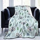 Koala Cartoon Cute Blanket, Soft Blankets Flannel Bed Throw Cozy Lightweight Plush Gifts for Kids Boys Girls Women Men Sofa Couch Bedroom Living Rooms Warm All Season, Home Decor, 60"x50"
