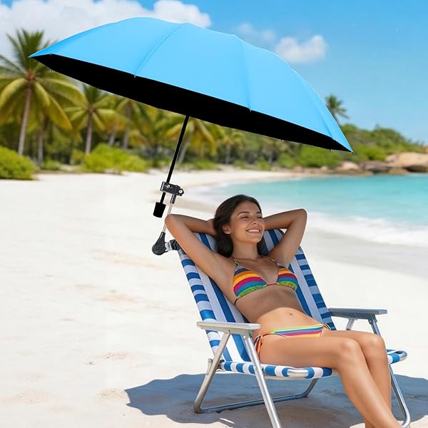 小物 her lip to HLT Sun Protection Umbrella Amazon.com : Beach Chair Umbrella with Clamp, Portable Clip on
