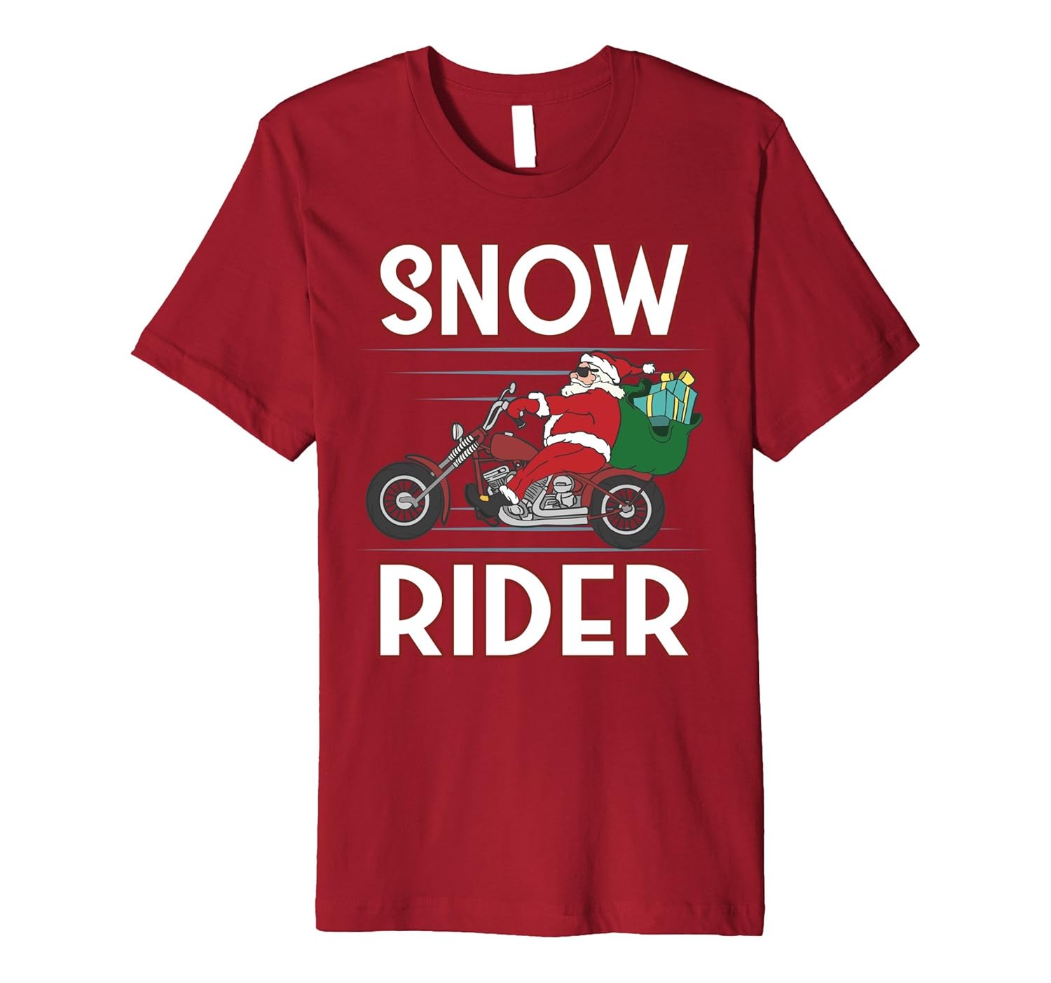 Funny Christmas Santa Claus T Shirt Gift Motorcycle Bikers-ANZ