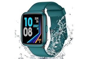 LIVIKEY Fitness Tracker Watch with Heart Rate Monitor, Activity Tracker with Pedometer, Sleep Monitor, Calories & Step Counter, 5ATM Waterproof Smart Watch for Women Men Health Fitness Watch for Sports