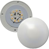 Fasteners Unlimited 001-1050 Surface Mount Round LED Ceiling Light - No Switch, 4.5" Diameter x 0.75" Height