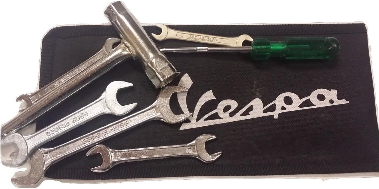 ukscooters VESPA HANDY TOOL KIT WITH BLACK STRONG WOVEN POUCH NEW