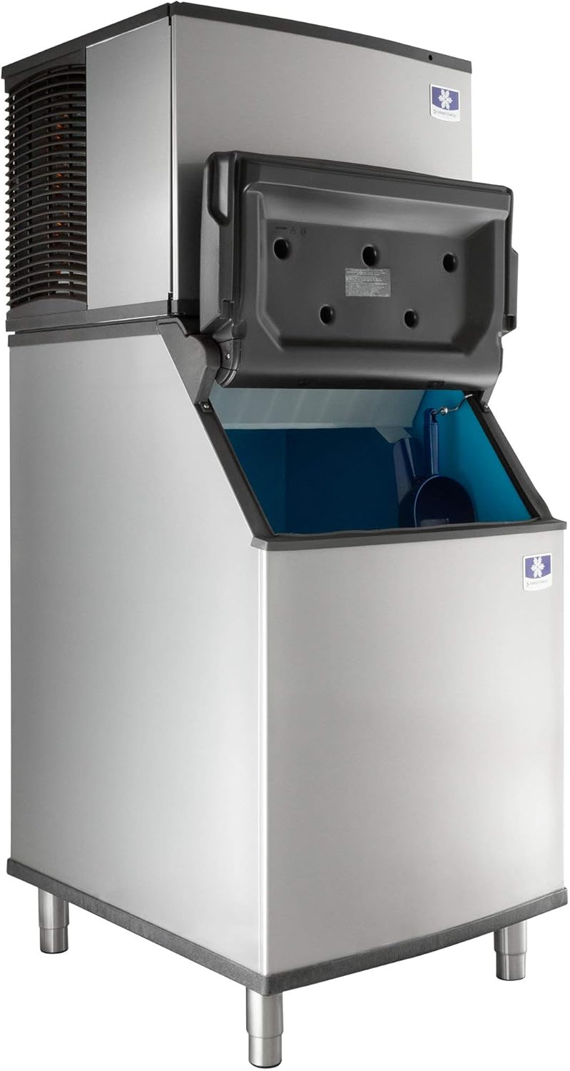 Manitowoc IYT0450A Ice Cube Machine, Half-Dice, Air Cooled w/ D570 Storage Bin, 30", 450 lbs/day, 115v/60hz