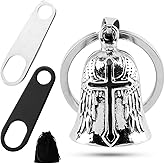 Motorcycle Bells for Bikers Guardians Angel Gremlin Bells, Good Luck Bells & Keyring Drive Safe Pendant