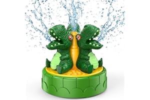 ZZLWAN Water Sprinkler for Kids Outdoor Play: Fun Summer Dinosaur Water Toys for Toddler Kids Outside Yard Activities