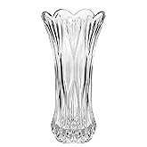 ​​Glass Flower Vase,Clear Thicken Vase for Home Dining Table Living Room Office Wedding Holiday Party Centerpiece Decor​​