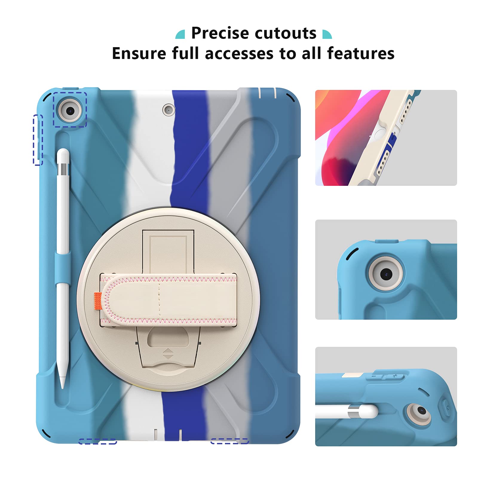 ProCase Rugged Case for iPad 9th/ 8th/ 7th Generation 10.2