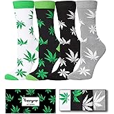 HAPPYPOP Fruit Mushroom Weed Gifts - Funny Socks for Plant Gardening Lovers